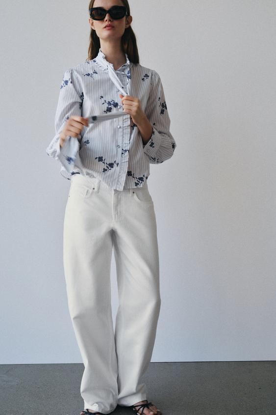 Z1975 LOW-RISE REGULAR JEANS - White by Zara - Image 0