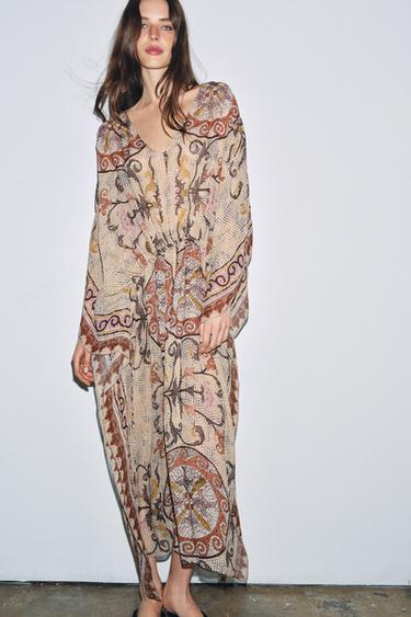 ZW COLLECTION PRINTED TUNIC DRESS - Multicoloured by Zara - Image 0