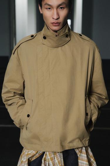 SHORT RELAXED FIT TRENCH COAT - Sand by Zara