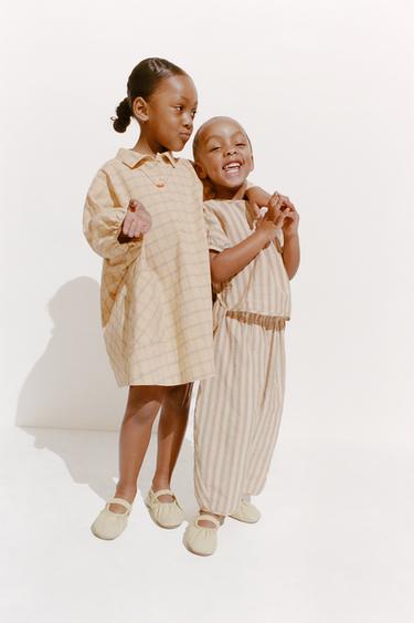 ZARA TIMELESS - CHECK SHIRT DRESS - Light yellow by Zara