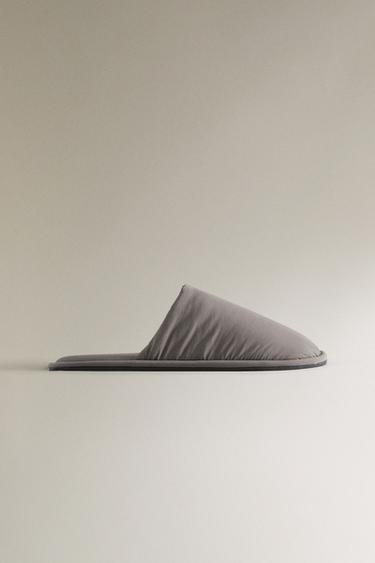 TECHNICAL FABRIC SLIPPERS - Grey by Zara