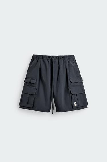 TECHNICAL CARGO BERMUDA SHORTS X SR_A - Blue / Grey by Zara