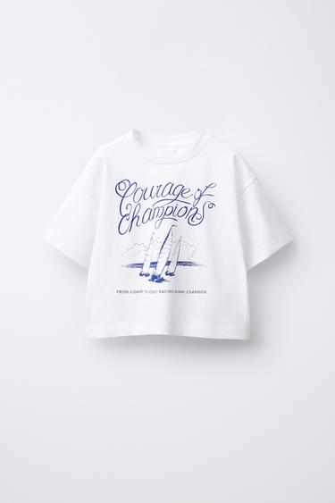 NAUTICAL PRINT T-SHIRT - White by Zara - Image 0
