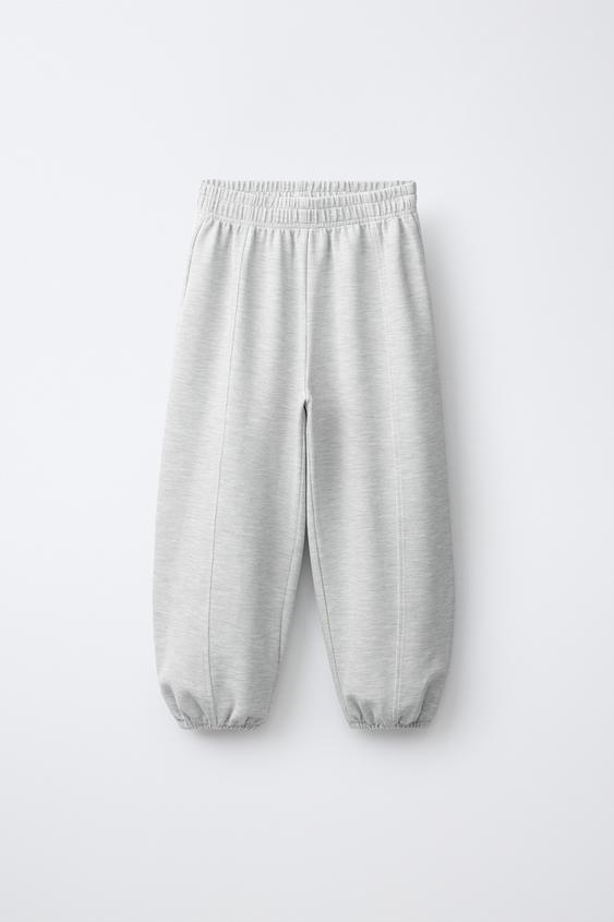 WAFFLE-KNIT GYM JOGGERS - Grey marl by Zara - Image 0