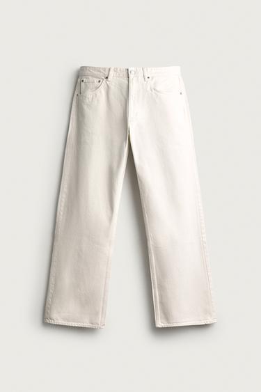 LOOSE FIT JEANS - Oyster-white by Zara