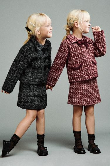 SHINY KNIT SKIRT - Anthracite Grey by Zara