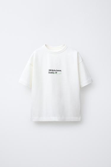 SLOGAN COMFY T-SHIRT - Ecru by Zara