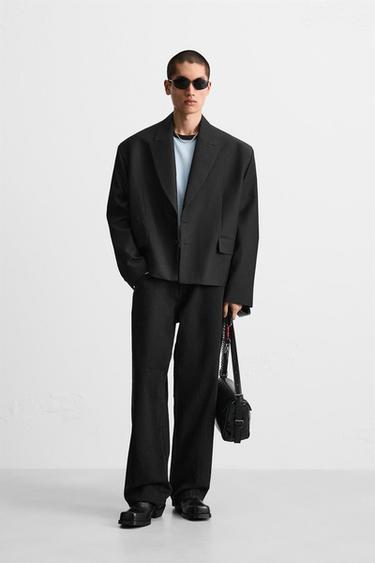 BAGGY FIT JEANS - Black by Zara