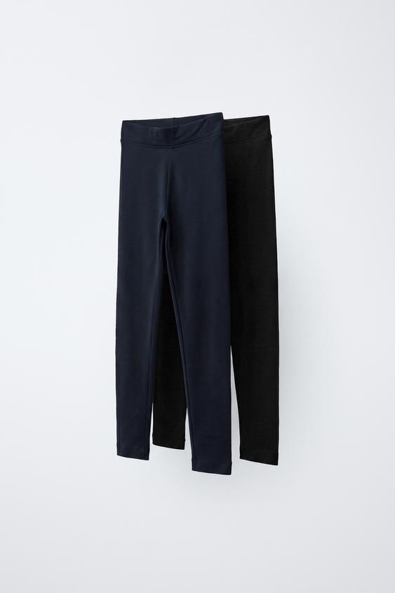 TWO-PACK OF PLAIN LEGGINGS - blue/black by Zara - Image 0