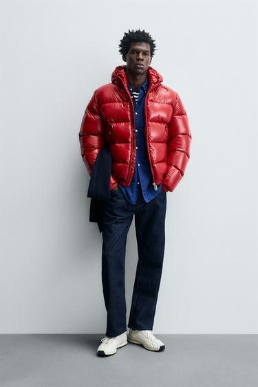 WATER-REPELLENT 80% DOWN - 20% FEATHER JACKET - Red by Zara