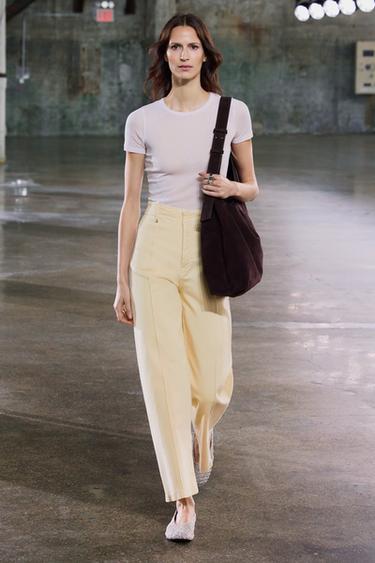 SUPIMA® COTTON T-SHIRT - Light pink by Zara - Image 0