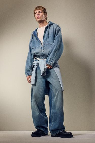 BALLOON FIT JEANS - Mid-blue by Zara