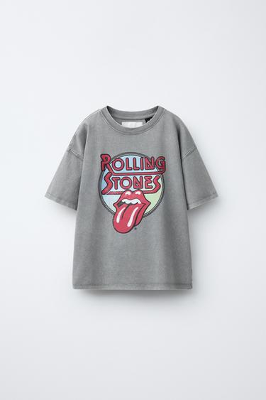 ROLLING STONES © WASHED-EFFECT T-SHIRT - Anthracite grey by Zara - Image 0