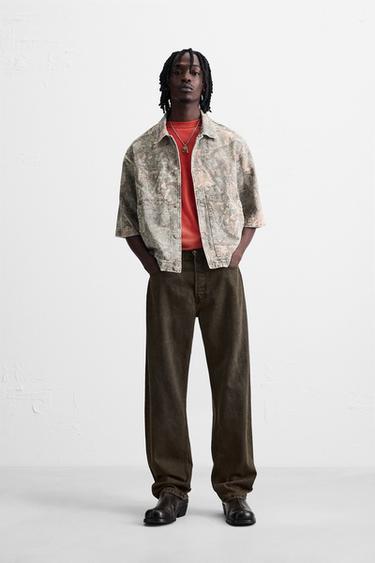 WASHED ABSTRACT PRINT OVERSHIRT - 029 by Zara - Image 0