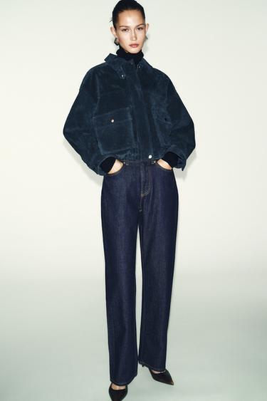JEANS Z.03 STRAIGHT HIGH-WAIST LONG LENGTH - Blue by Zara