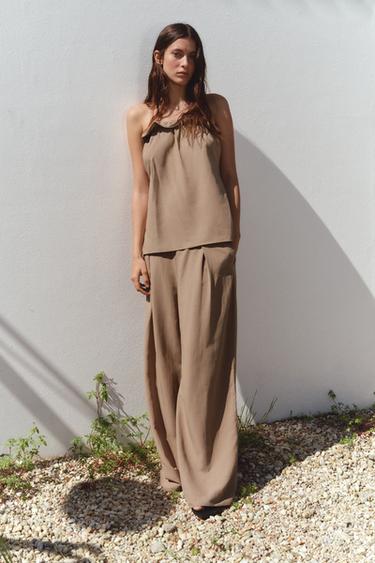 BANDEAU TOP - Light brown by Zara - Image 0
