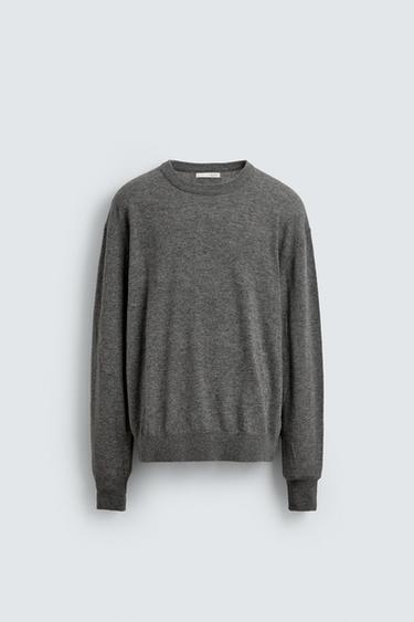 WOOL BLEND JUMPER - Grey marl by Zara