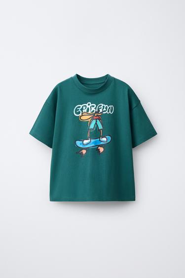 GRAFFITI DOLL T-SHIRT - Duck blue by Zara