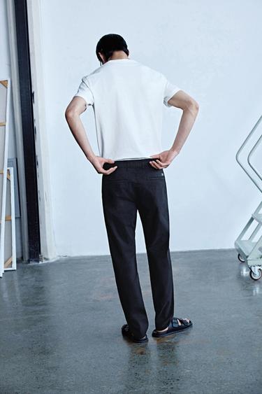 SKINNY FIT CHINOS - Black by Zara