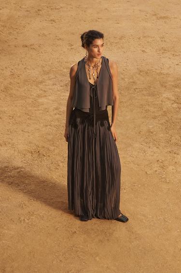 CONTRAST SKIRT - LIMITED EDITION - Black by Zara - Image 0