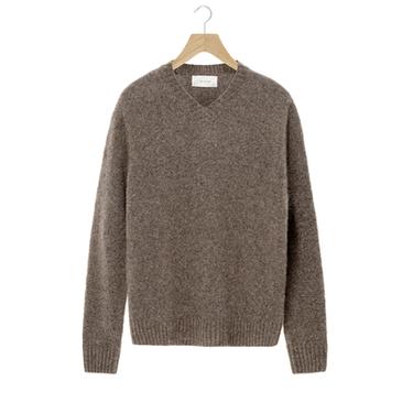 STRUCTURED JUMPER WITH YAK FIBRE - Mink marl by Zara