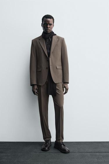 COMFORT SUIT BLAZER - Brown / Taupe by Zara