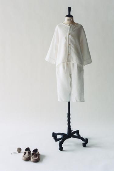 WIDE SLEEVE SHIRT - Ecru by Zara