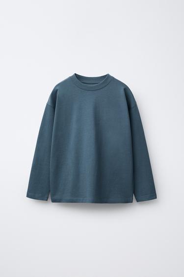 BASIC MEDIUM WEIGHT T-SHIRT - Mid-blue by Zara