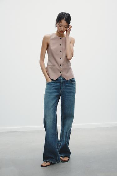 TAILORED WAISTCOAT - Dusty pink by Zara - Image 0
