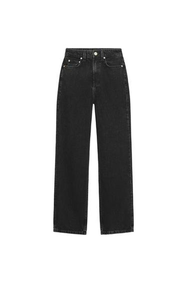 TRF MOM FIT HIGH-WAIST JEANS - Black by Zara