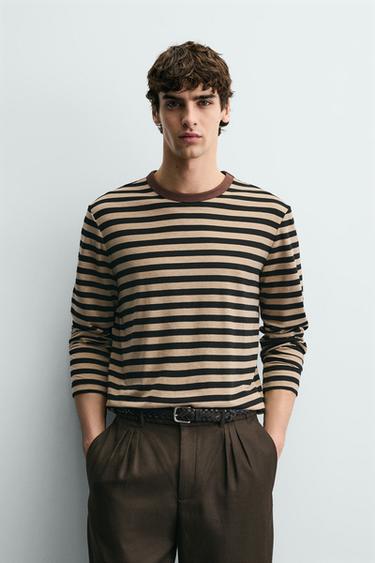 STRIPED LONG SLEEVE T-SHIRT - Stripes by Zara