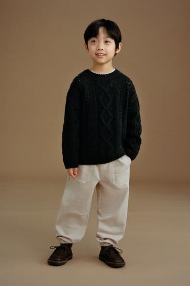 TWILL CARGO JOGGERS - Pearl grey by Zara