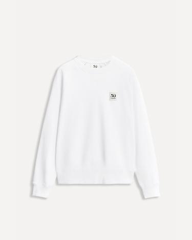 50TH ANNIVERSARY PATCH CREW NECK SWEATSHIRT - White by Zara