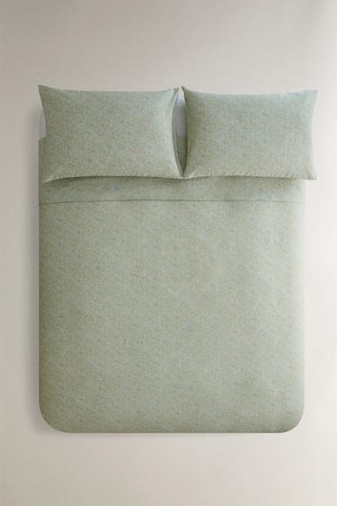 PAISLEY SATEEN DUVET COVER - Green by Zara