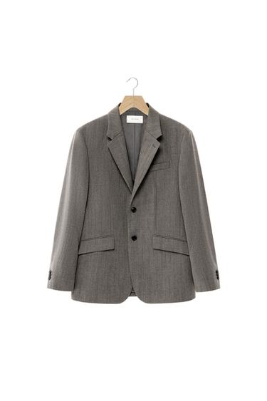 100% WOOL SUIT BLAZER - camel by Zara
