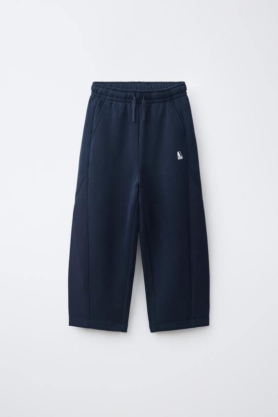 SPORTY BARREL TROUSERS - Navy blue by Zara - Image 0