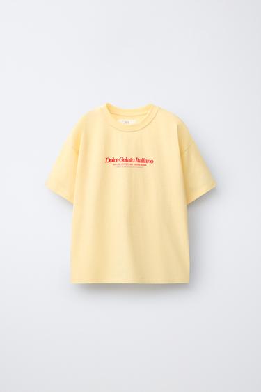 PRINTED T-SHIRT - Pistachio by Zara
