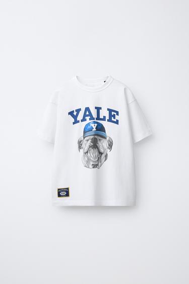 YALE UNIVERSITY™ DOG T-SHIRT - White by Zara