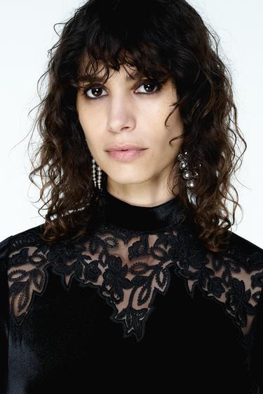 METAL BALL DANGLE EARRINGS - Silver by Zara