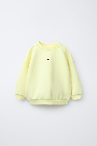 LOGO SWEATSHIRT - Bright yellow by Zara
