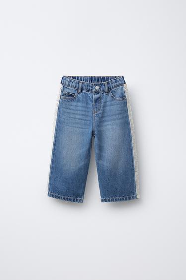 LACE CULOTTES JEANS - Blue by Zara - Image 0
