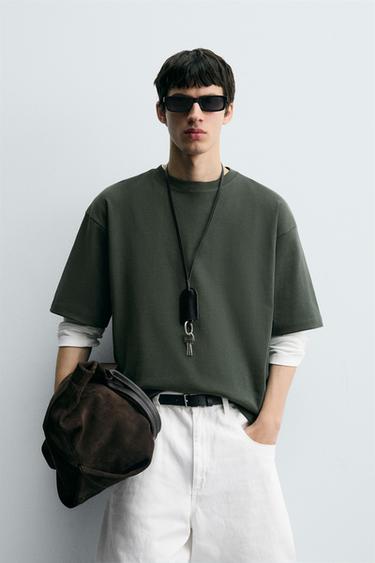 BEAD DETAIL SWEATSHIRT - Mid-green by Zara