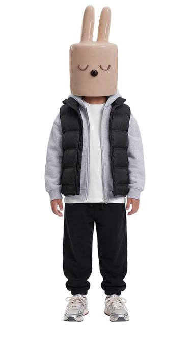 Lightweight Water-Repellent Vest with Hoodie - Black by Zara