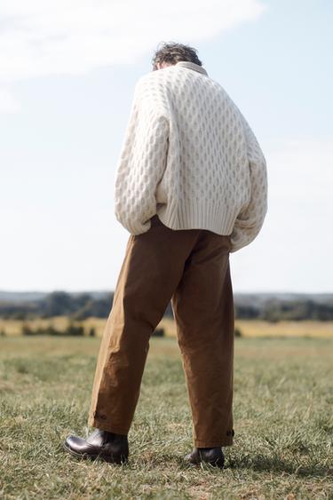 GEOMETRIC JACQUARD JUMPER LIMITED EDITION - Cream by Zara