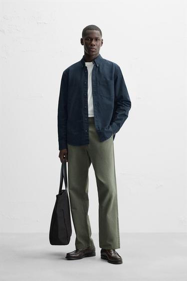 OXFORD SHIRT - Navy blue by Zara - Image 0