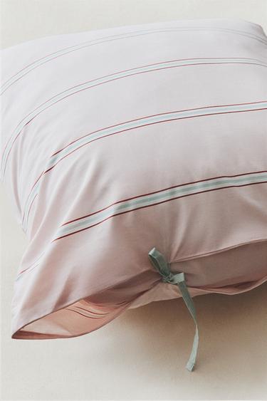 CHILDREN'S STRIPED PILLOWCASE - Pink by Zara