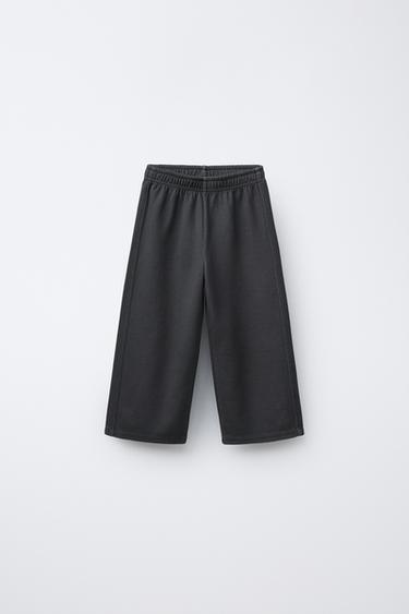 WIDE-LEG TROUSERS - Anthracite grey by Zara