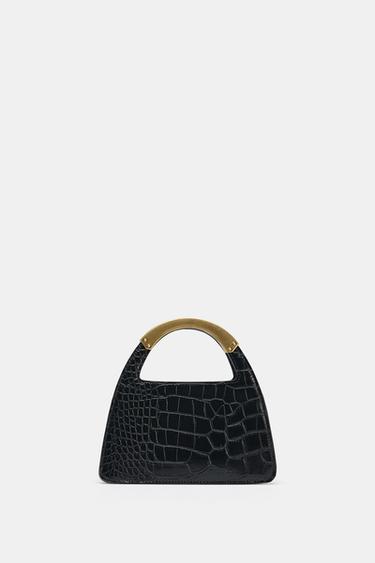 CITY BAG WITH METAL HANDLE - Black by Zara