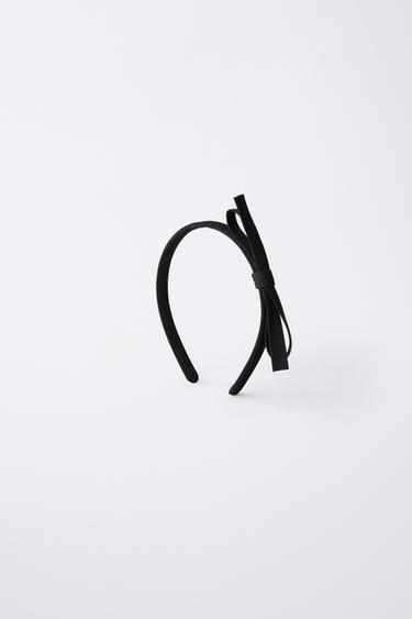 THIN BOW HEADBAND - Black by Zara - Image 0