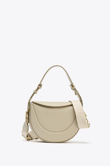 FLAP CROSSBODY BAG - Taupe Grey by Zara